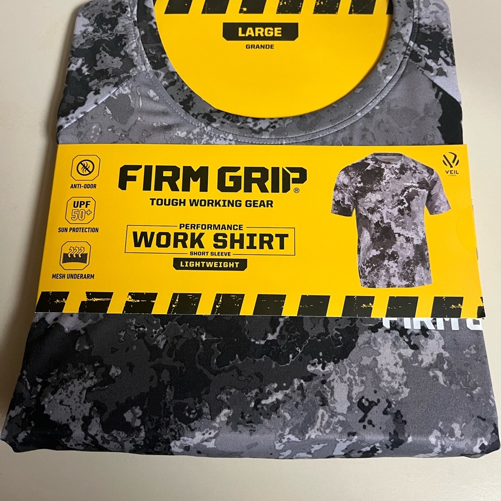 Gray Camouflage Performance Work Shirt